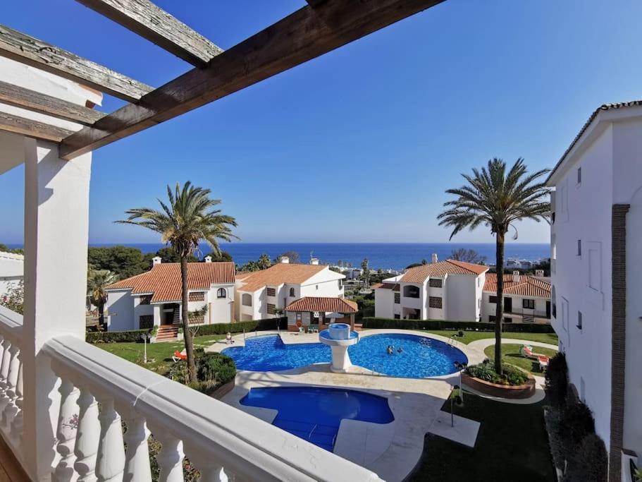 2Br+1Bthr Precioso Apartamento Con Vistas Al Mar 미하스 외부 사진